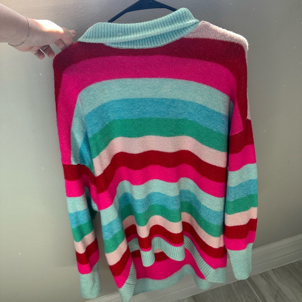 Colorful Striped Women's Sweater